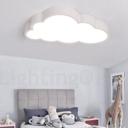 Ultra Thin Clouds Dimmable Μοντέρνα Σύγχρονα Σκανδιναβικά Φανάρια οροφής με ακρυλική σκιά με τηλεχειριστήριο μπορούν επίσης να χρησιμοποιηθούν ως φωτιστικό τοίχου