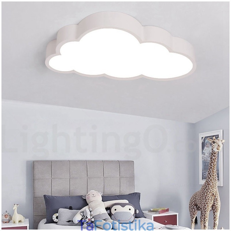 Ultra Thin Clouds Dimmable Μοντέρνα Σύγχρονα Σκανδιναβικά Φανάρια οροφής με ακρυλική σκιά με τηλεχειριστήριο μπορούν επίσης να χρησιμοποιηθούν ως φωτιστικό τοίχου
