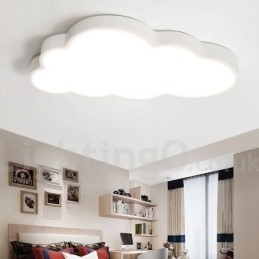 Ultra Thin Clouds Dimmable Μοντέρνα Σύγχρονα Σκανδιναβικά Φανάρια οροφής με ακρυλική σκιά με τηλεχειριστήριο μπορούν επίσης να χρησιμοποιηθούν ως φωτιστικό τοίχου