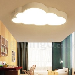 Ultra Thin Clouds Dimmable Μοντέρνα Σύγχρονα Σκανδιναβικά Φανάρια οροφής με ακρυλική σκιά με τηλεχειριστήριο μπορούν επίσης να χρησιμοποιηθούν ως φωτιστικό τοίχου