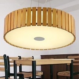 Πολυέλαιος Mini Style Lantern Wood Bamboo
