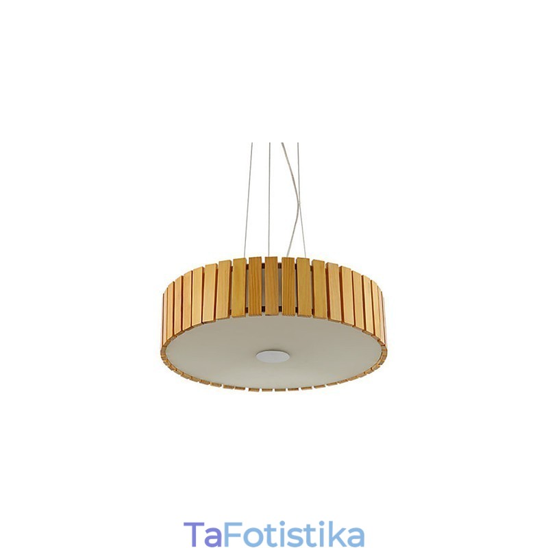 Πολυέλαιος Mini Style Lantern Wood Bamboo
