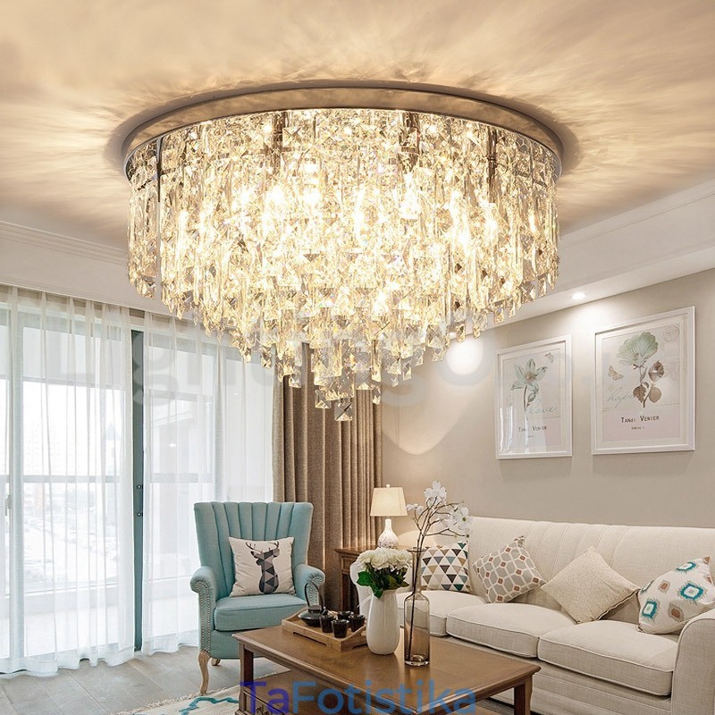 Μοντέρνα Flush Mount Φώτα Οροφής Κρυστάλλινα Φώτα