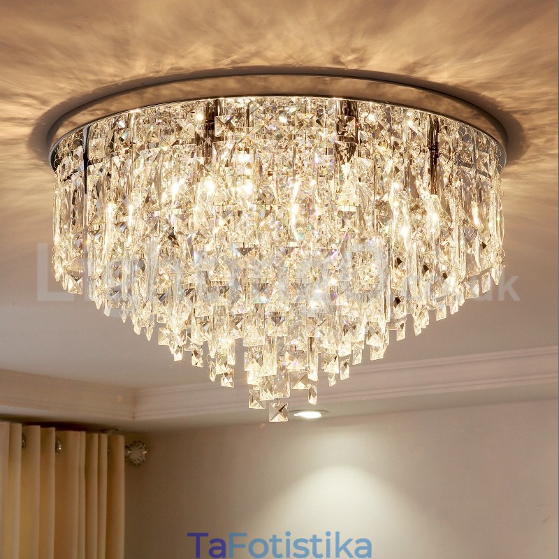 Μοντέρνα Flush Mount Φώτα Οροφής Κρυστάλλινα Φώτα