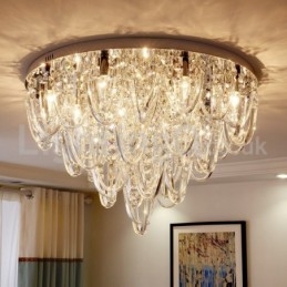Φωτιστικό οροφής Luxury Crystal Flush Mount Post Modern Lamp