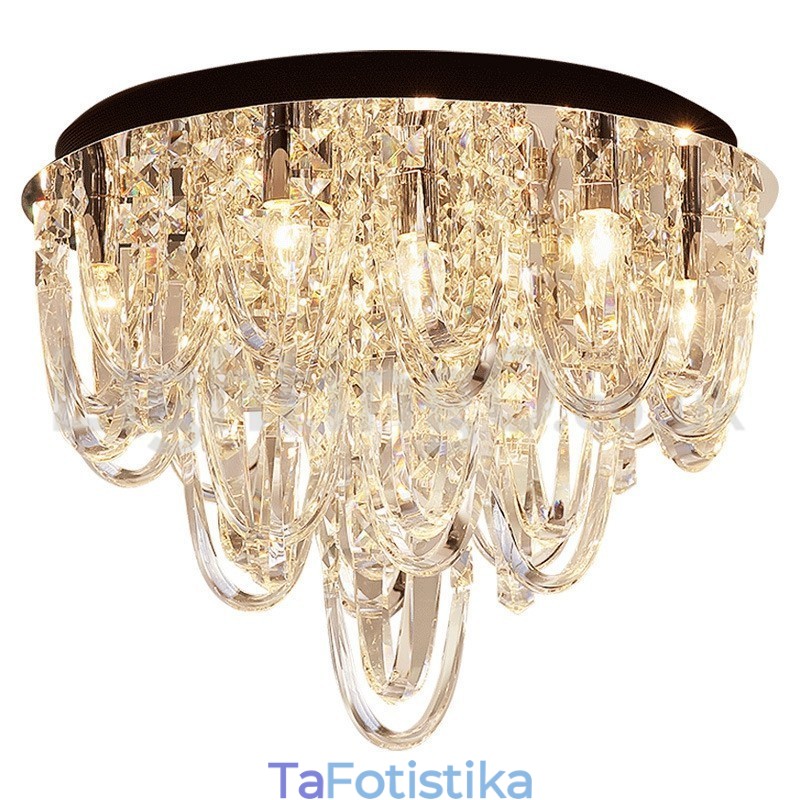 Φωτιστικό οροφής Luxury Crystal Flush Mount Post Modern Lamp