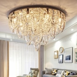 Φωτιστικό οροφής Luxury Crystal Flush Mount Post Modern Lamp