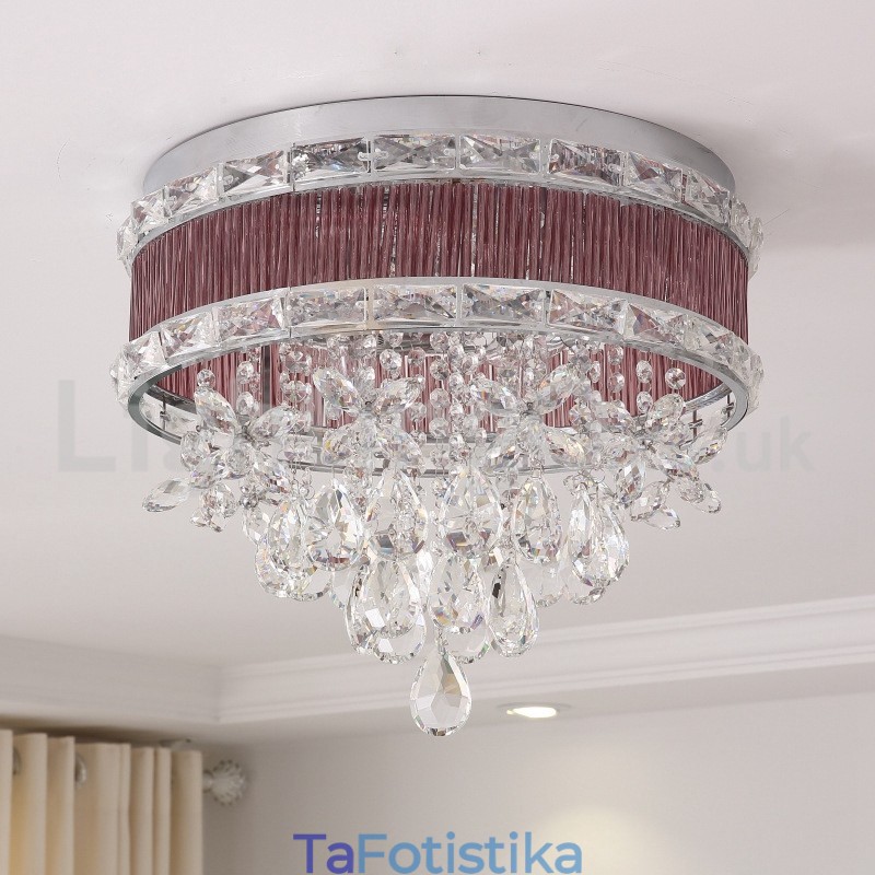 Φέτος Μοντέρνα Μόδα Φωτιστικά Οροφής Crystal Flush