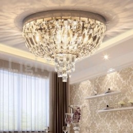 Σύγχρονα έξοχα στρογγυλά κρυστάλλινα φώτα οροφής χωνευτά