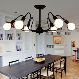 Loft American Vintage Φωτιστικό Οροφής Μόδα Φώτα Φωτιστικά Σιδερένιο Φωτιστικό Οροφής