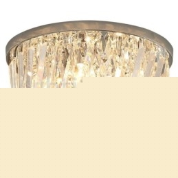 Σύγχρονα Round Flush Mount Crystal φώτα οροφής