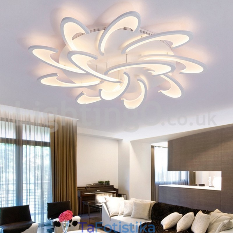 Έκπτωση 12 Bulbs Contemporary Flush Mount φώτα οροφής