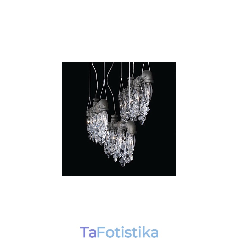 Βορειοαμερικανικό στυλ Creative 5 Light Chandeliert In Pipe Design