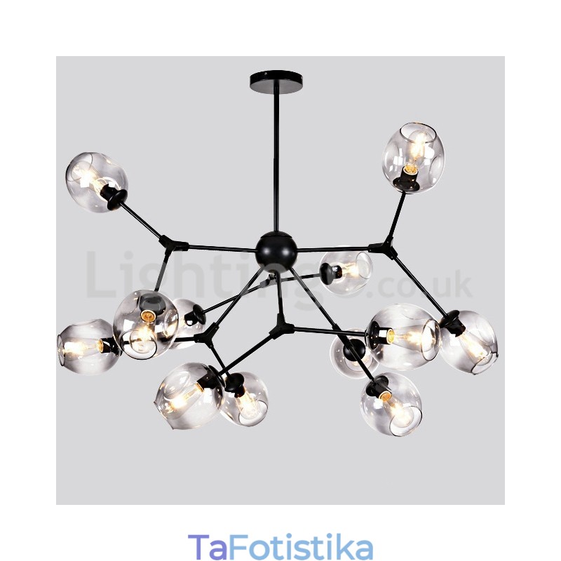 Nordic Postmodern Molecular Magic Bean Chandelier Cafe
