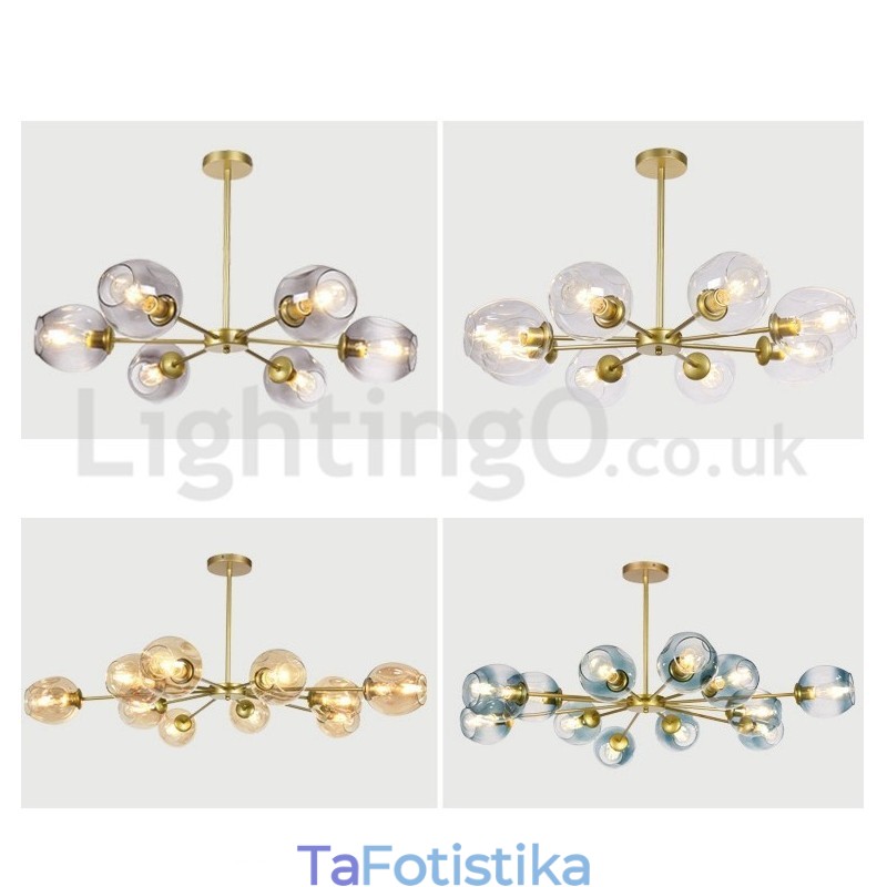 Nordic Postmodern Molecular Chandelier Magic Bean Chandelier Cafe