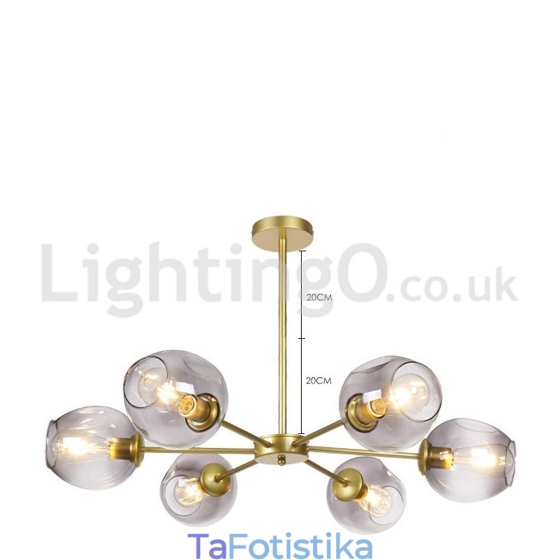Nordic Postmodern Molecular Chandelier Magic Bean Chandelier Cafe