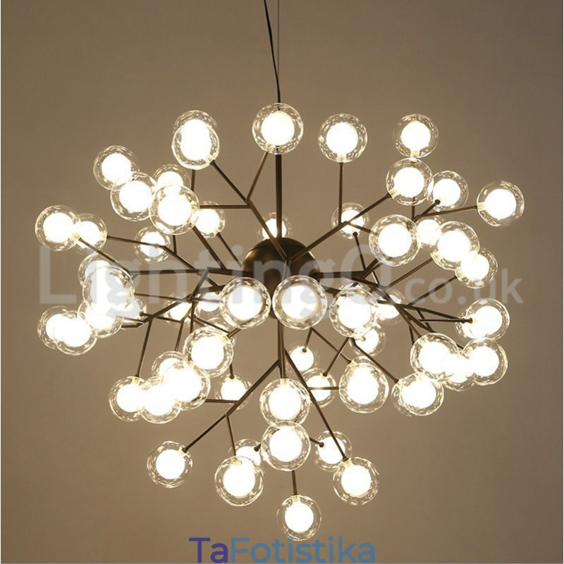 Nordic Postmodern Molecular Bubble Chandelier Γυάλινος πολυέλαιος