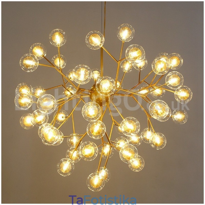 Nordic Postmodern Molecular Bubble Chandelier Γυάλινος πολυέλαιος