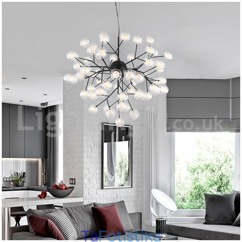 Nordic Postmodern Molecular Bubble Chandelier Γυάλινος πολυέλαιος