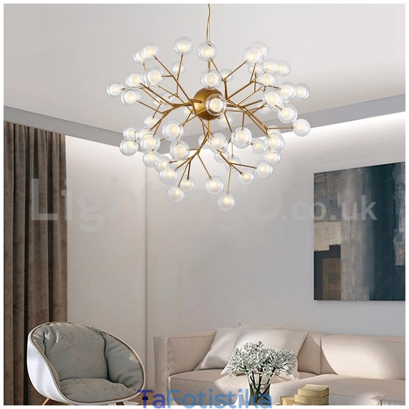 Nordic Postmodern Molecular Bubble Chandelier Γυάλινος πολυέλαιος