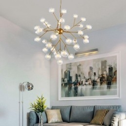 Nordic Postmodern Molecular Bubble Chandelier Γυάλινος πολυέλαιος