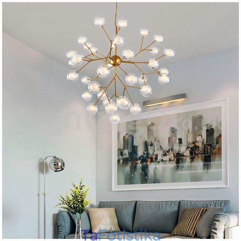 Nordic Postmodern Molecular Bubble Chandelier Γυάλινος πολυέλαιος
