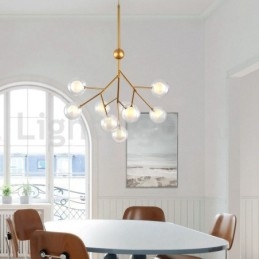 Nordic Postmodern Molecular Bubble Chandelier Γυάλινος πολυέλαιος