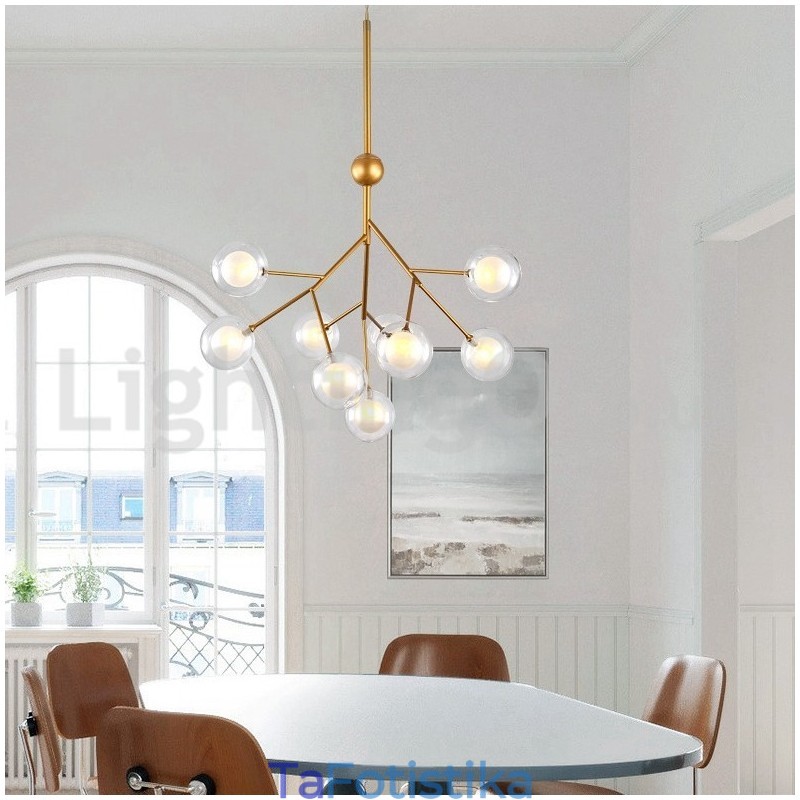 Nordic Postmodern Molecular Bubble Chandelier Γυάλινος πολυέλαιος