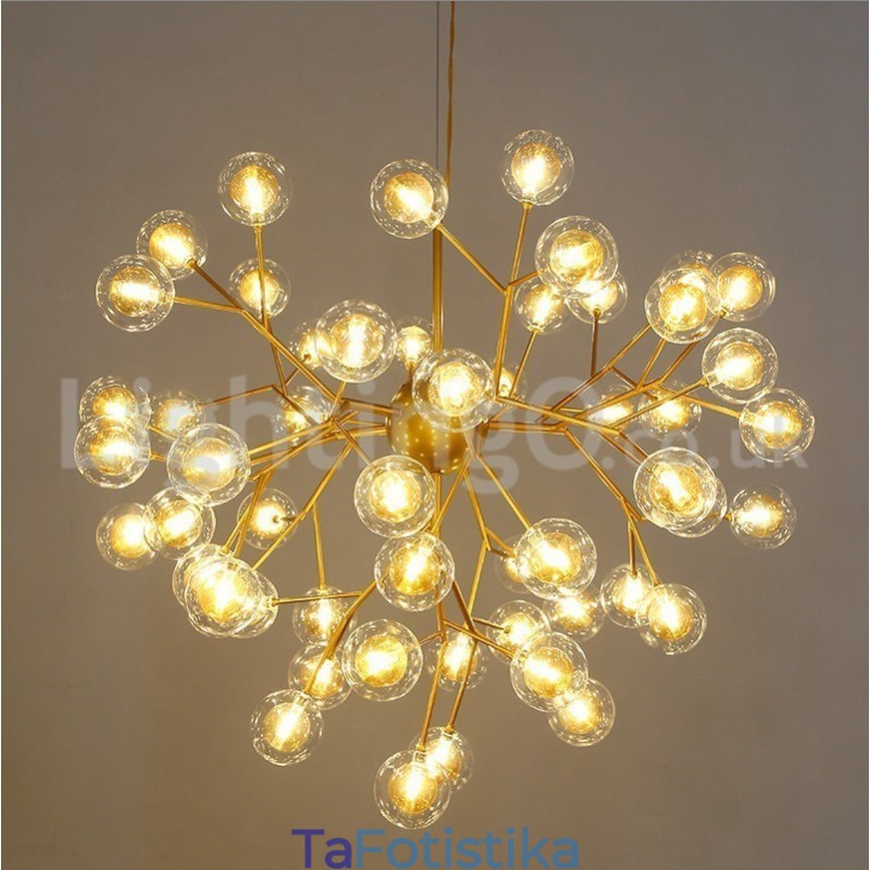 Nordic Postmodern Molecular Bubble Chandelier Γυάλινος πολυέλαιος
