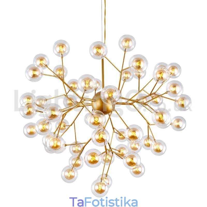 Nordic Postmodern Molecular Bubble Chandelier Γυάλινος πολυέλαιος