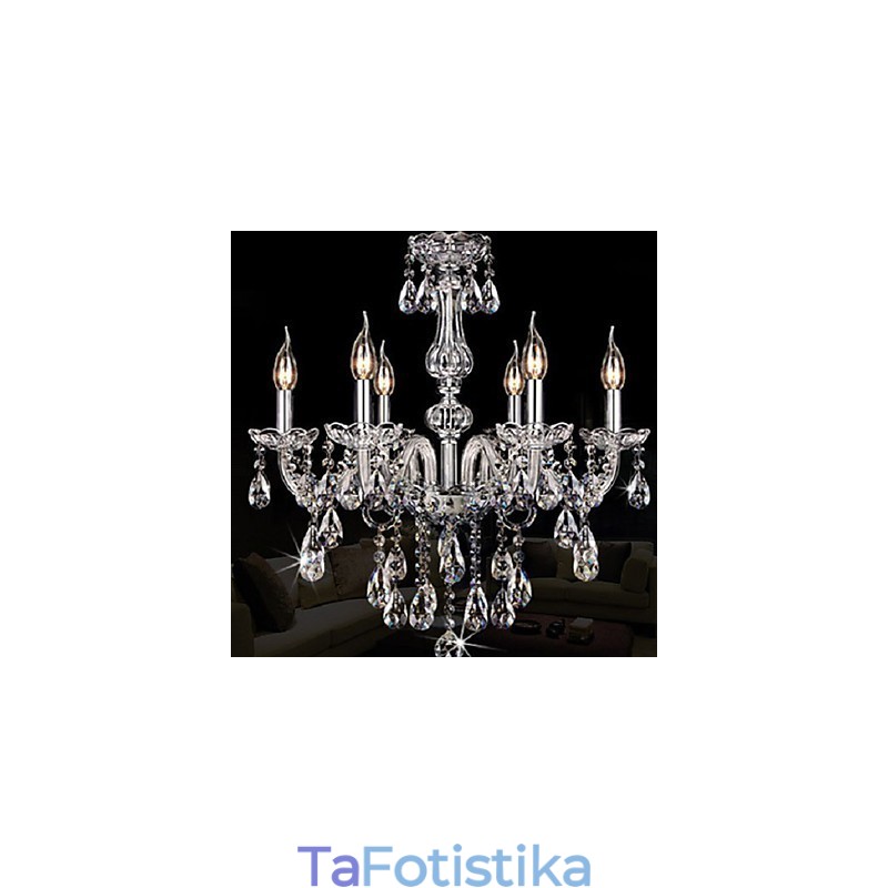 Candle Featured Luxury 6 Lights Chandelier