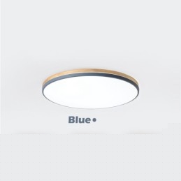 Dimmable Εξαιρετικά λεπτό πολλαπλών χρωμάτων Στρογγυλό ξύλινο φωτιστικό οροφής με ακρυλικό φωτιστικό οροφής σκιάστρου σκανδιναβικού στυλ