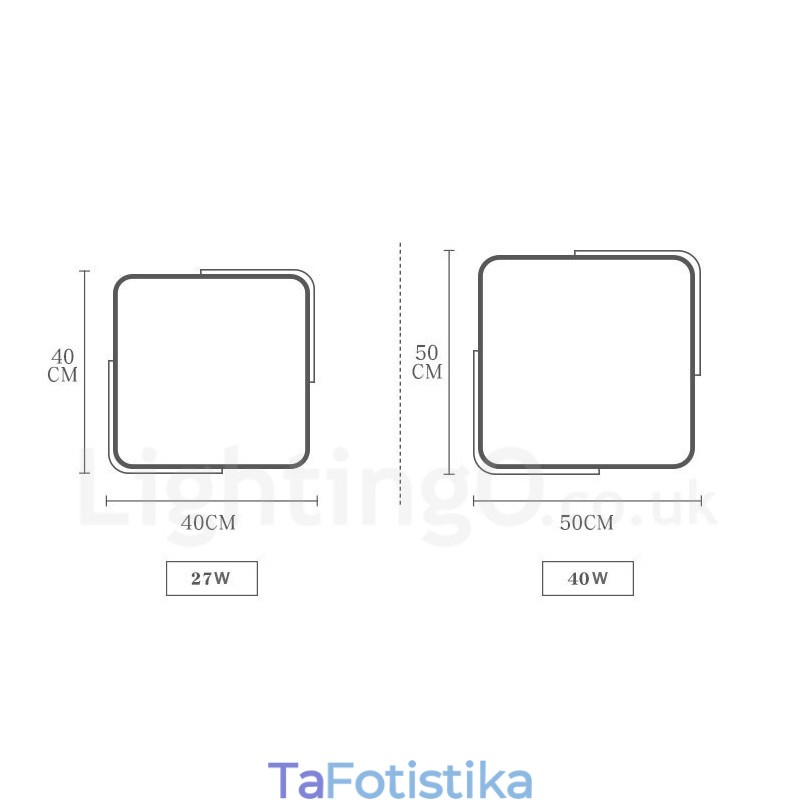 Dimmable Εξαιρετικά λεπτό τετράγωνο ξύλινο φωτιστικό οροφής πολλαπλών χρωμάτων με ακρυλικό φωτιστικό οροφής σκανδιναβικού στυλ