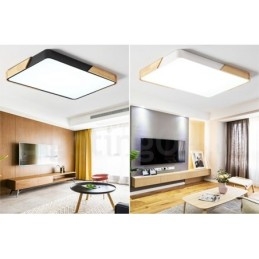 Dimmable Εξαιρετικά λεπτό πολύχρωμο ορθογώνιο ξύλινο φωτιστικό οροφής με ακρυλικό φωτιστικό οροφής σκανδιναβικού στυλ