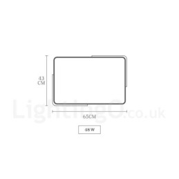 Dimmable Εξαιρετικά λεπτό πολύχρωμο ορθογώνιο ξύλινο φωτιστικό οροφής με ακρυλικό φωτιστικό οροφής σκανδιναβικού στυλ
