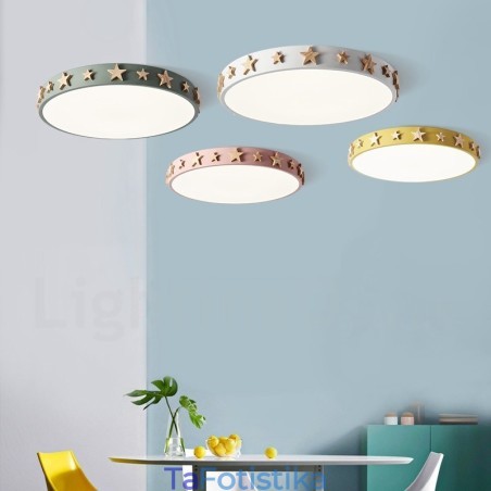 Dimmable Εξαιρετικά λεπτό πολύχρωμο κυκλικό ξύλινο φωτιστικό οροφής με ακρυλικό φωτιστικό οροφής σκανδιναβικού στυλ Dimmable Εξαιρετικά λεπτό πολύχρωμο κυκλικό ξύλινο φωτιστικό οροφής με ακρυλικό φωτιστικό οροφής σκανδιναβικού στυλ