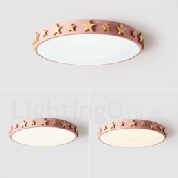 Dimmable Εξαιρετικά λεπτό πολύχρωμο κυκλικό ξύλινο φωτιστικό οροφής με ακρυλικό φωτιστικό οροφής σκανδιναβικού στυλ