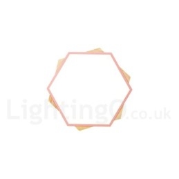 Dimmable Multi Colors εξάγωνο ξύλινο φωτιστικό οροφής με ακρυλικό φωτιστικό οροφής σκιάστρου σκανδιναβικού στυλ