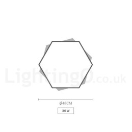 Dimmable Multi Colors εξάγωνο ξύλινο φωτιστικό οροφής με ακρυλικό φωτιστικό οροφής σκιάστρου σκανδιναβικού στυλ