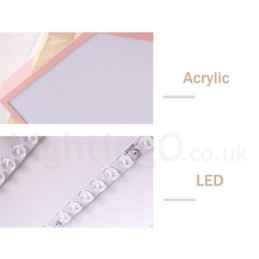 Dimmable Multi Colors εξάγωνο ξύλινο φωτιστικό οροφής με ακρυλικό φωτιστικό οροφής σκιάστρου σκανδιναβικού στυλ