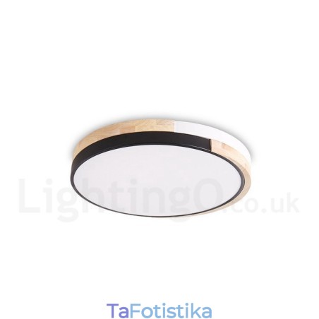 Dimmable Multi Colors στρογγυλό ξύλινο φωτιστικό οροφής με ακρυλικό φωτιστικό οροφής σκανδιναβικού στυλ Dimmable Multi Colors στρογγυλό ξύλινο φωτιστικό οροφής με ακρυλικό φωτιστικό οροφής σκανδιναβικού στυλ