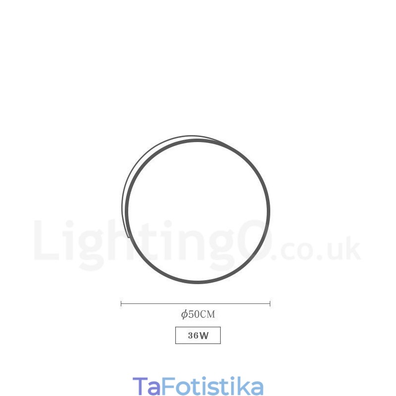Dimmable Multi Colors στρογγυλό ξύλινο φωτιστικό οροφής με ακρυλικό φωτιστικό οροφής σκανδιναβικού στυλ