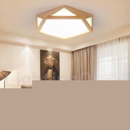 Ξύλινο φωτιστικό οροφής πολλαπλών στυλ με ρυθμιζόμενο φωτιστικό οροφής με ακρυλικό φωτιστικό οροφής σκανδιναβικού στυλ