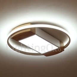 Λευκό στρογγυλό φωτιστικό οροφής με δυνατότητα ρύθμισης φωτισμού Εξαιρετικά λεπτό φωτιστικό οροφής μπορεί επίσης να χρησιμοποιηθεί ως φωτιστικό τοίχου