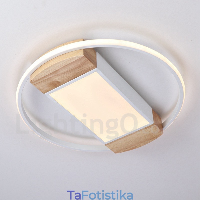 Λευκό στρογγυλό φωτιστικό οροφής με δυνατότητα ρύθμισης φωτισμού Εξαιρετικά λεπτό φωτιστικό οροφής μπορεί επίσης να χρησιμοποιηθεί ως φωτιστικό τοίχου