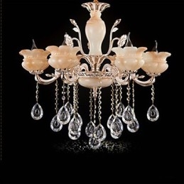 Κρεμαστό φωτιστικό Jade Crystal Candle Style Chandelier