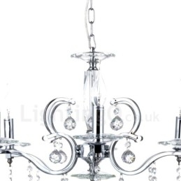 Πολυέλαιος Chrome Elegant Crystal Candle