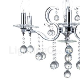 Πολυέλαιος Chrome Elegant Crystal Candle