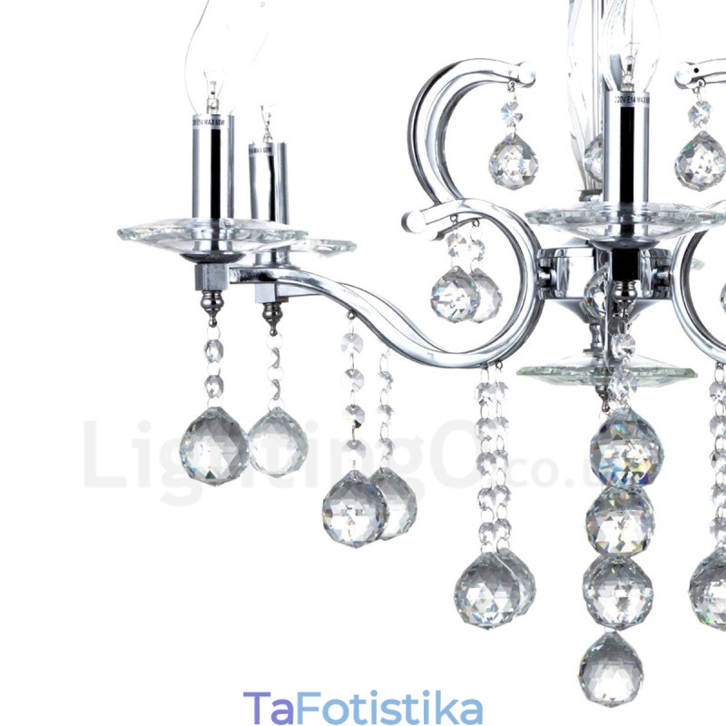 Πολυέλαιος Chrome Elegant Crystal Candle