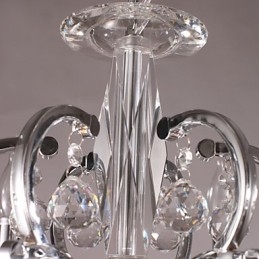 Πολυέλαιος Chrome Elegant Crystal Candle